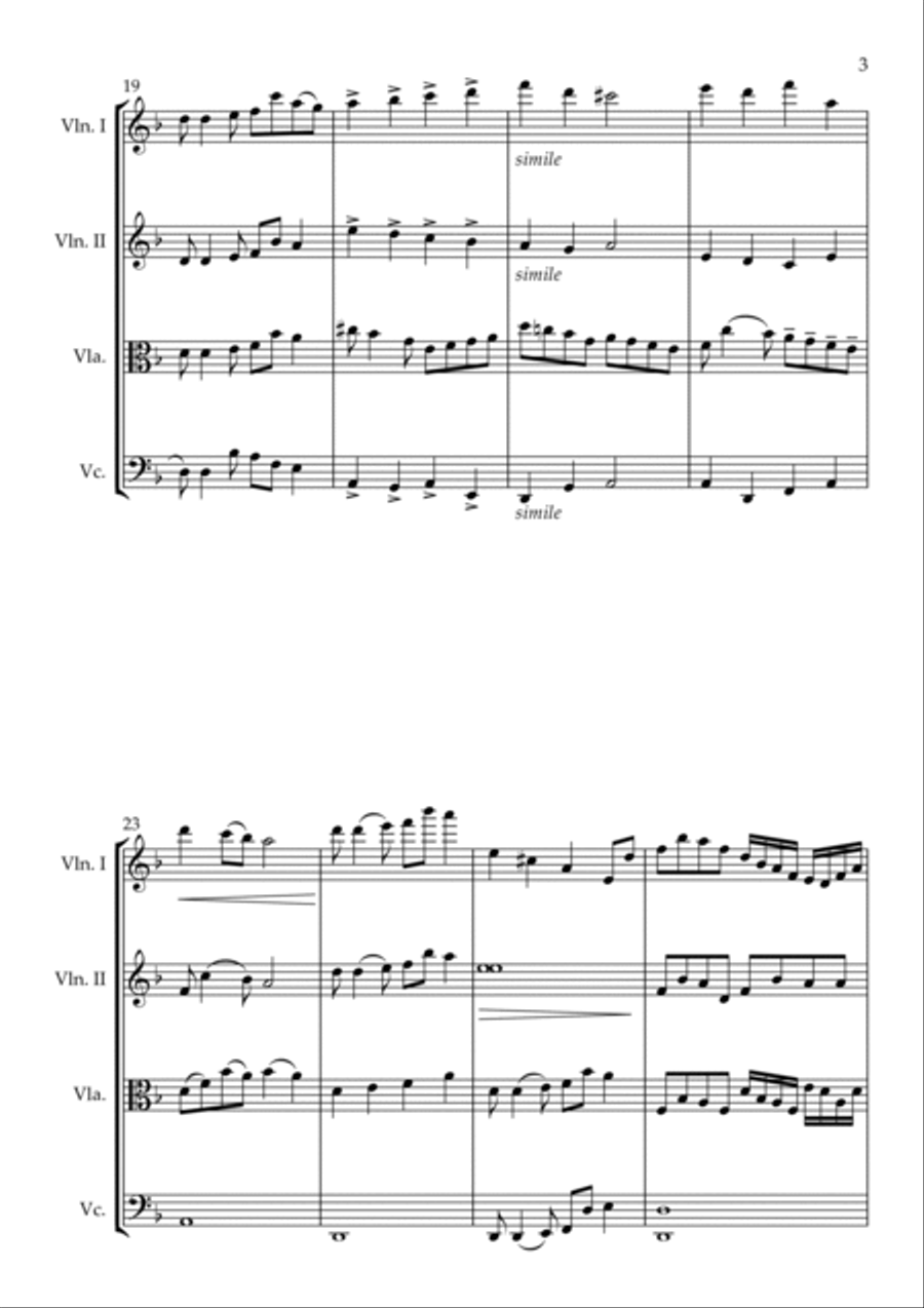 String Quartet No. 1 String Quartet scores gallery preview page 3