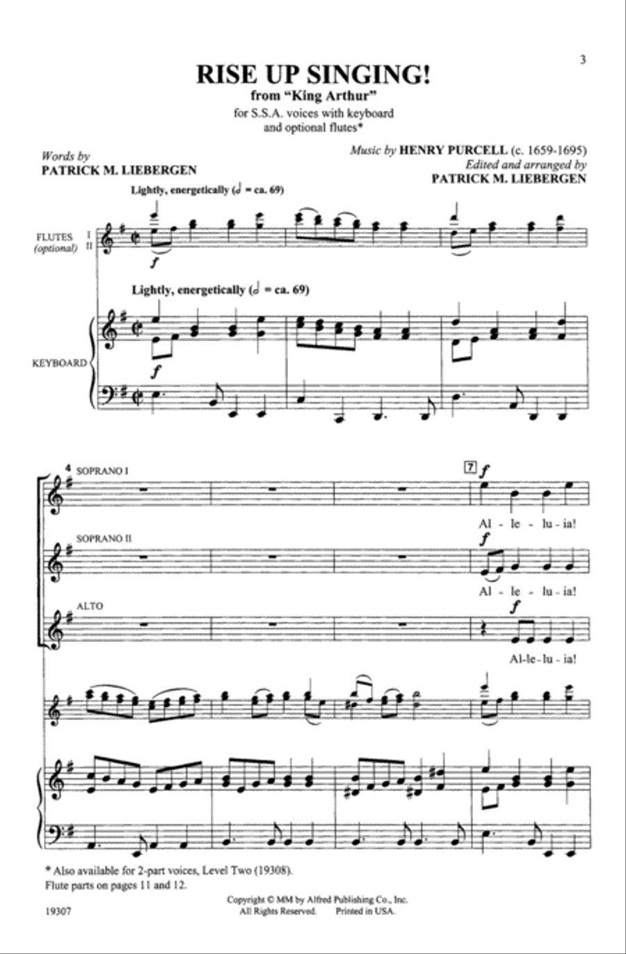 Rise Up Singing! (from King Arthur) Choir scores gallery preview page 2