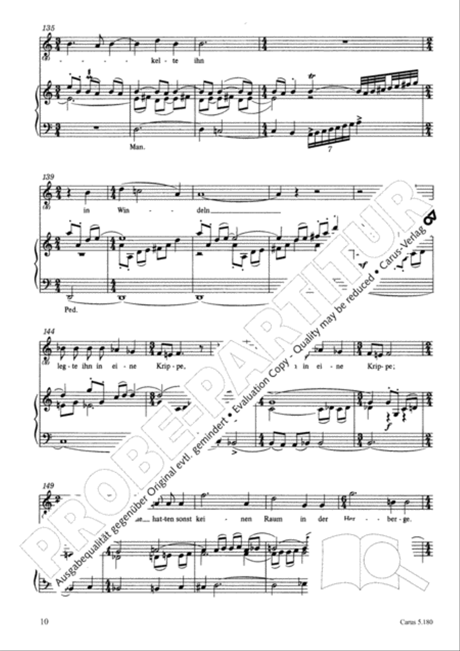 Das Weihnachtsevangelium Mezzo-Soprano Voice scores gallery preview page 11