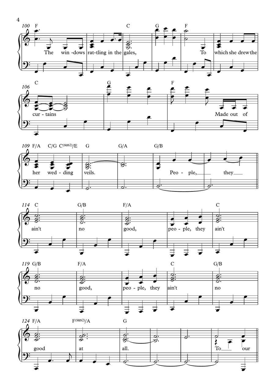 People Ain't No Good People Ain't No Good Piano Solo scores gallery preview page 4