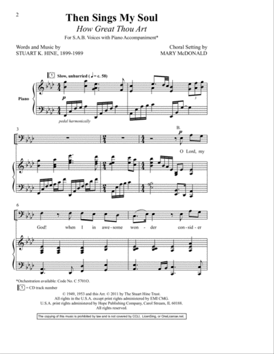 Then Sings My Soul (How Great Thou Art) Then Sings My Soul (How Great Thou Art) 3-Part scores gallery preview page 3