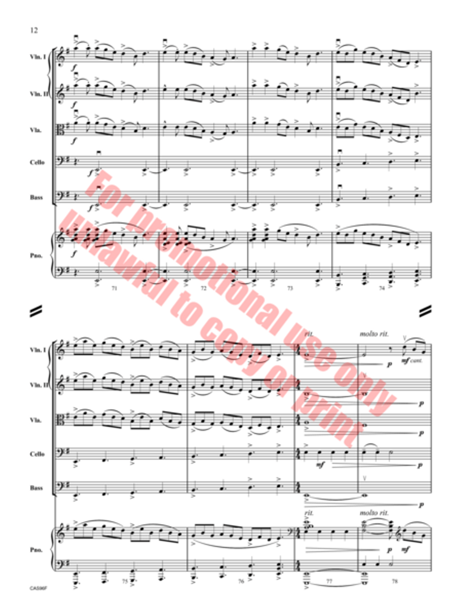 Reels and Reverie String Orchestra scores gallery preview page 13