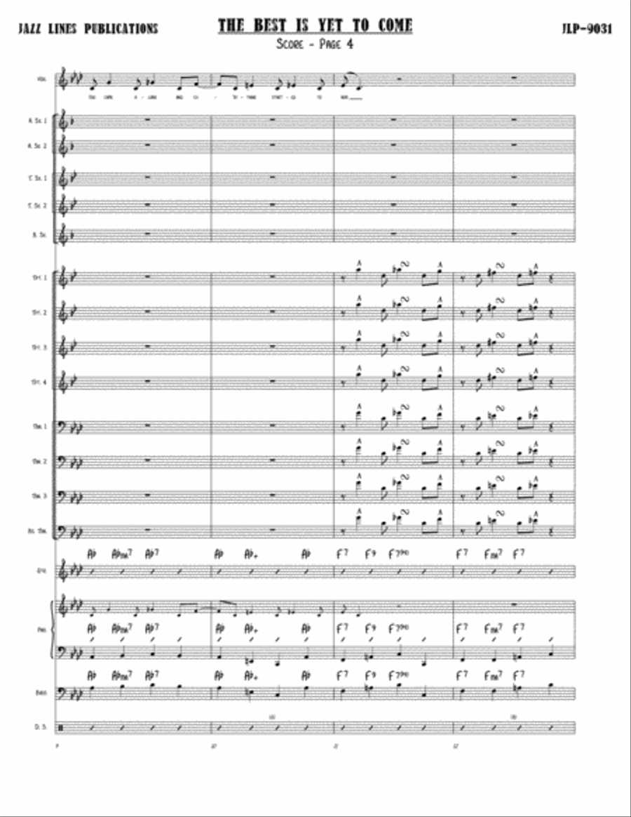The Best Is Yet To Come Big Band scores gallery preview page 5