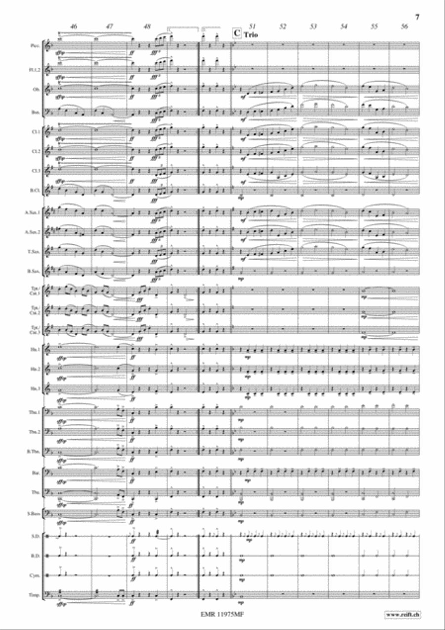Bullets and Bayonets Concert Band scores gallery preview page 7