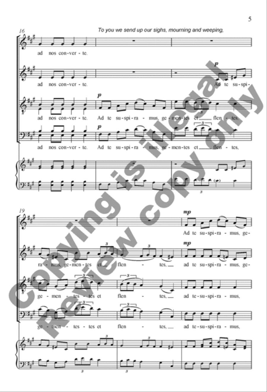 Ad te clamamus 4-Part scores gallery preview page 16