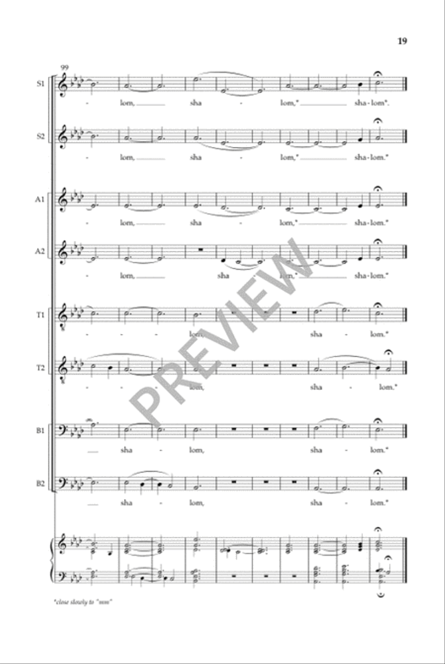 Jerusalem (SSAATTBB) SSAATTBB scores gallery preview page 20
