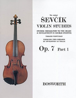 Book cover for The Original Sevcik Violin Studies, Op. 7 - Part 1