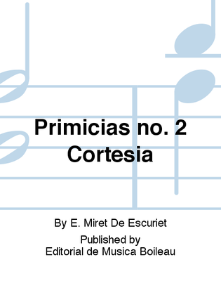Primicias no. 2 Cortesia