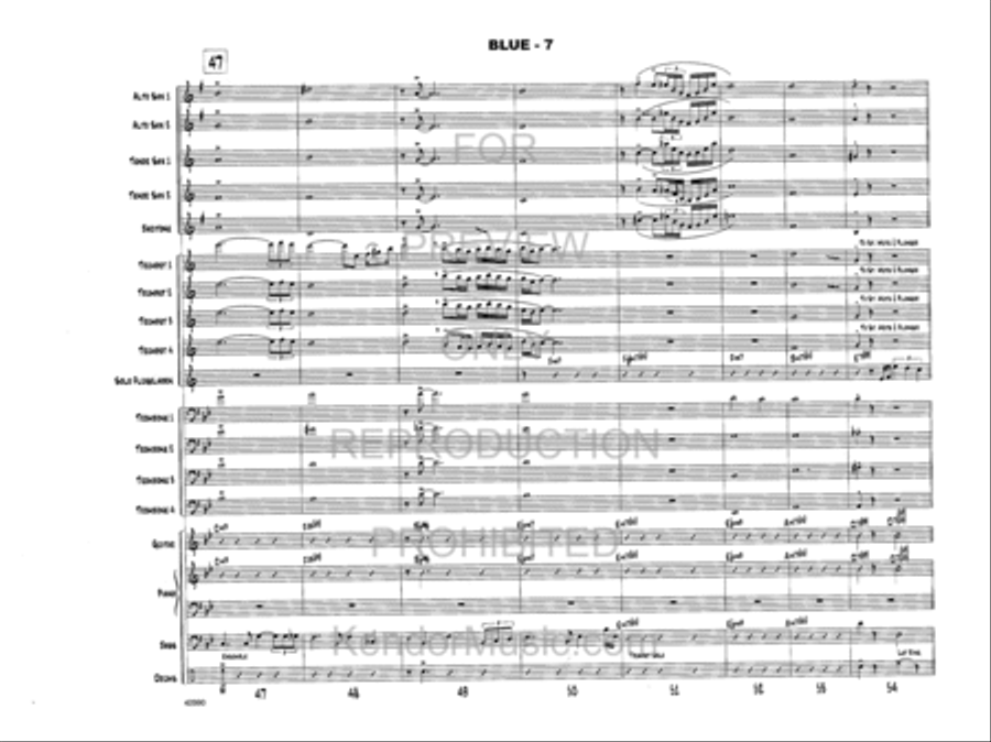 Blue Blue Jazz Ensemble scores gallery preview page 8