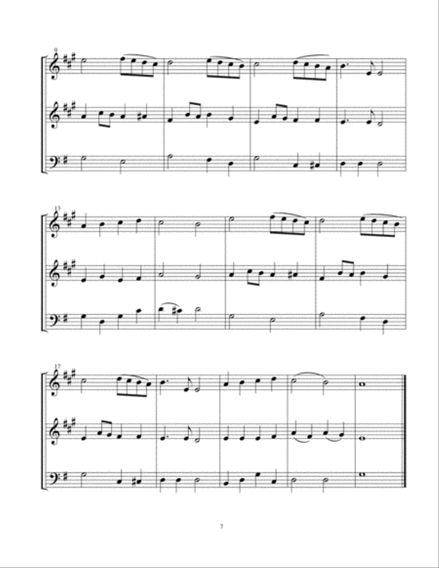Christmas Trios I - 2 Trumpets and Trombone Brass Trio scores gallery preview page 5