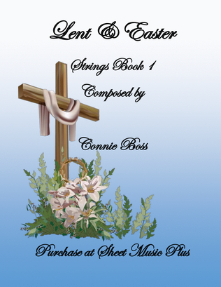 Book cover for Lent and Easter Strings book 1 - Strings and Piano