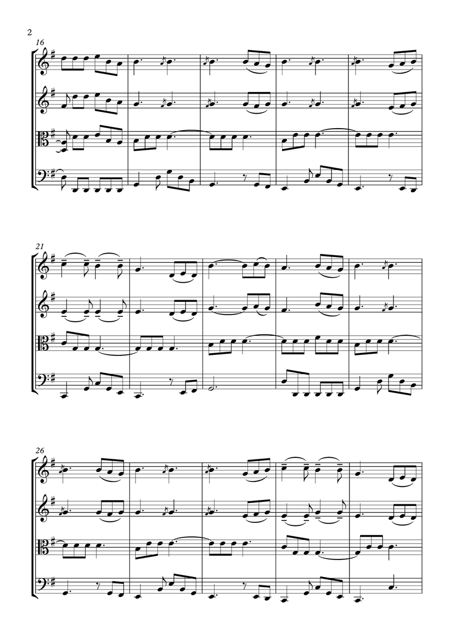 Perfect Perfect String Quartet scores gallery preview page 2