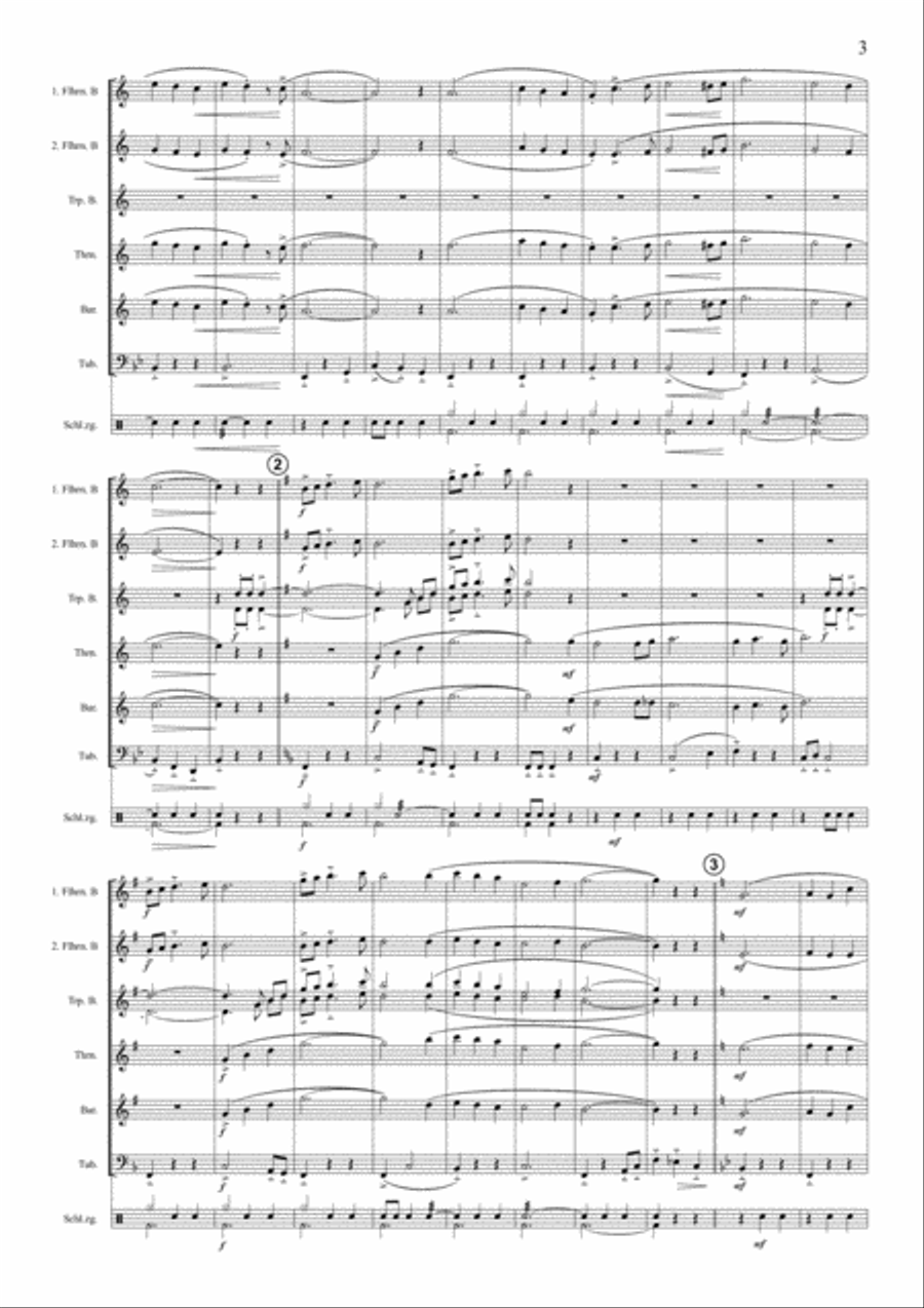 Abends Im Mondschein Small Ensemble scores gallery preview page 3