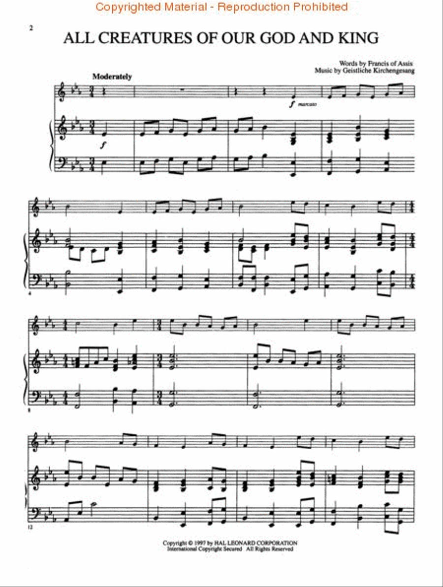 Hymns for the Master Piano Accompaniment scores gallery preview page 2