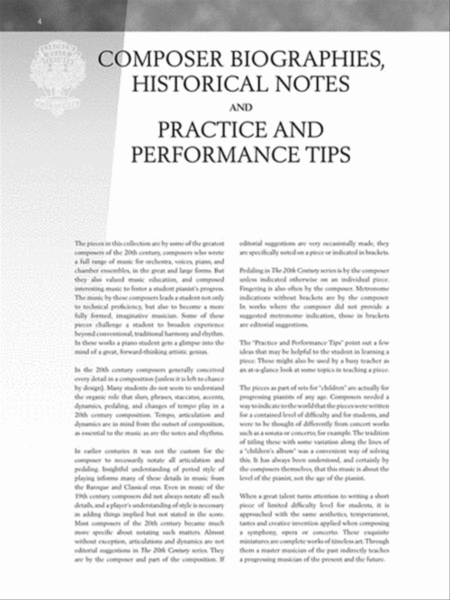 The 20th Century – Intermediate Level Piano Solo scores gallery preview page 6