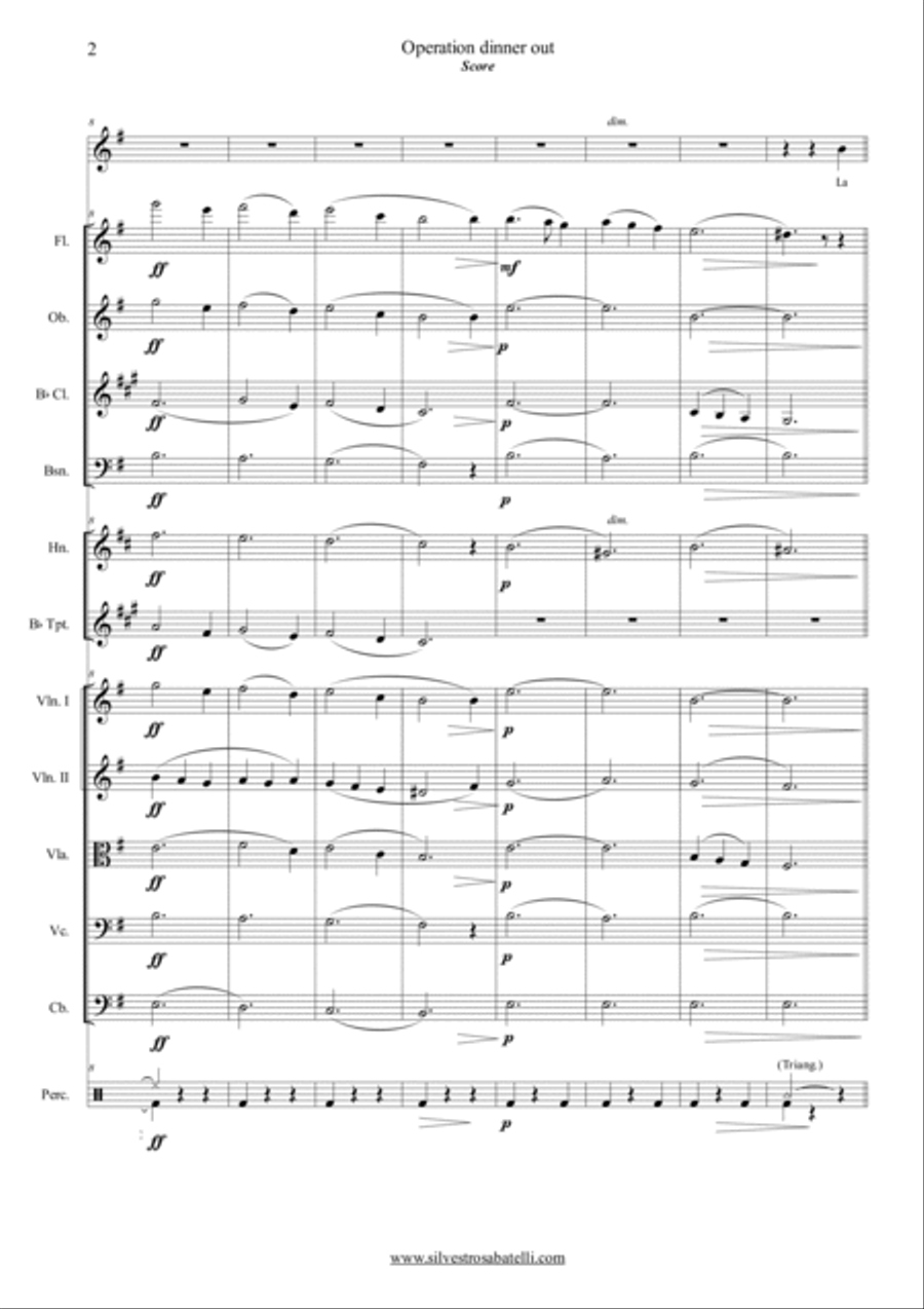 Operation Dinner Out Large Ensemble scores gallery preview page 3