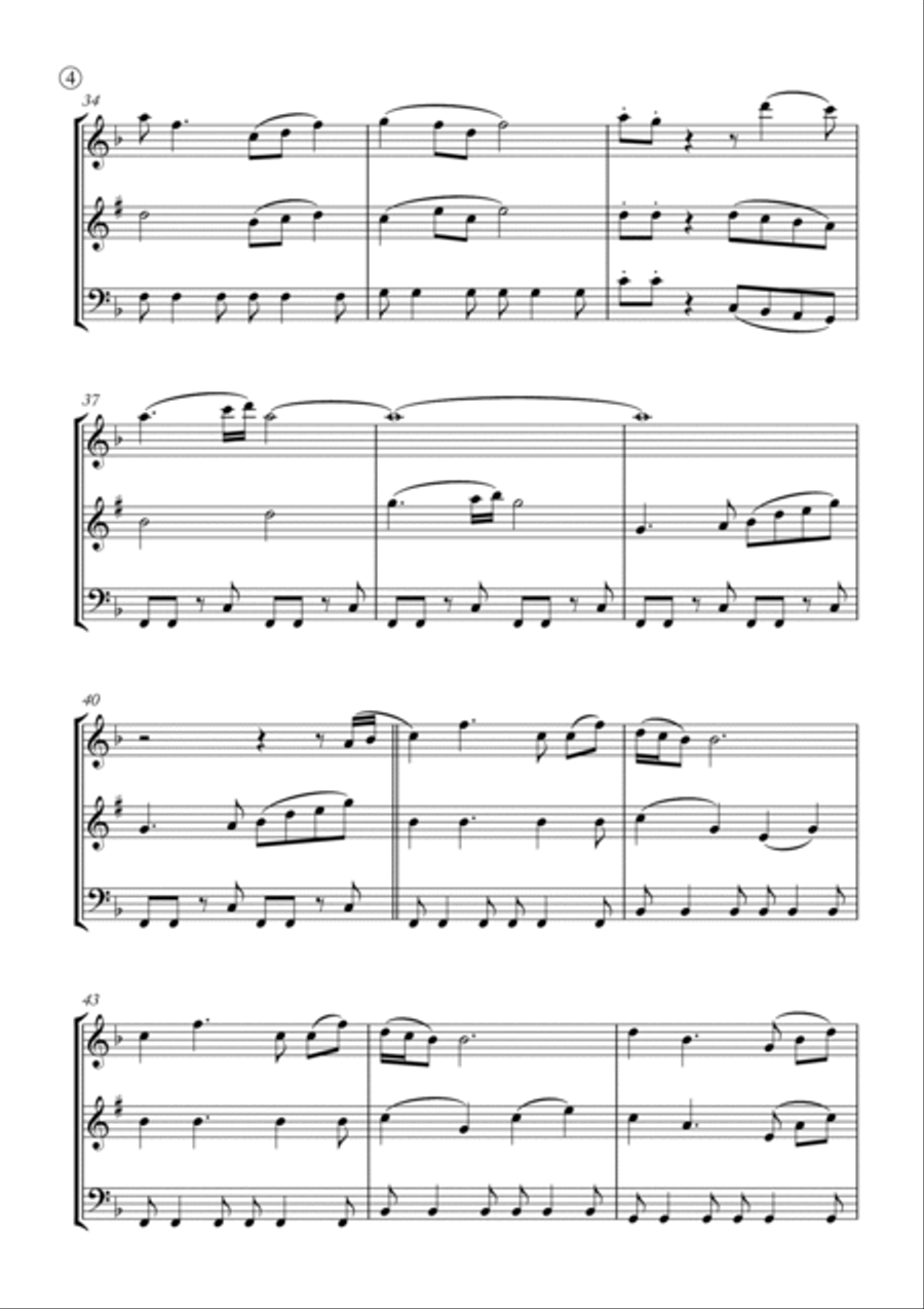My Girl Woodwind Trio scores gallery preview page 4