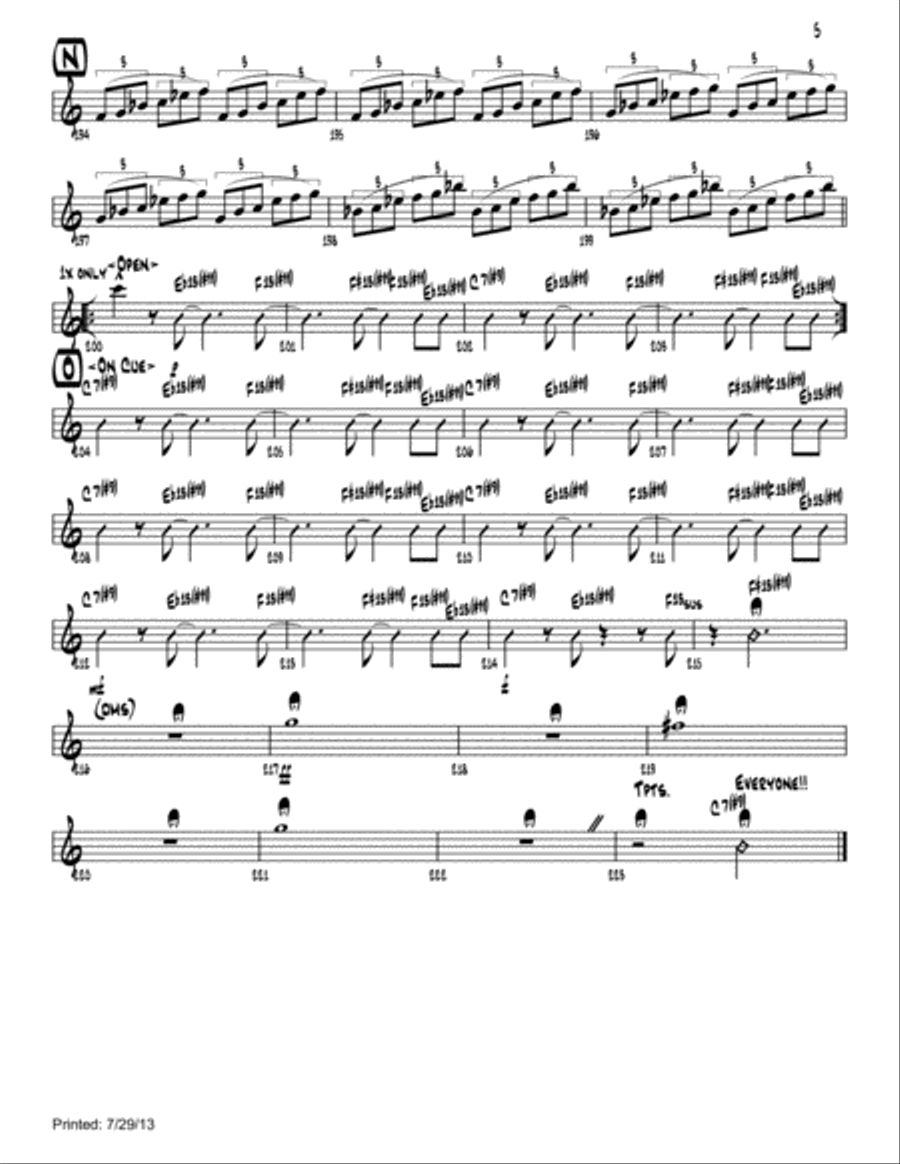 Green Onions Green Onions Large Ensemble scores gallery preview page 5
