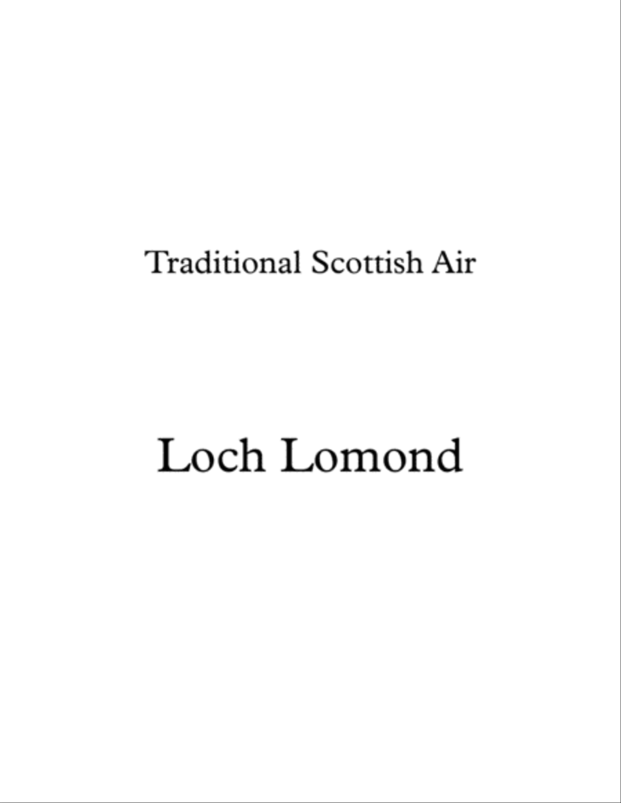The Bonnie Banks Of Loch Lomond Guitar Solo scores gallery preview page 1