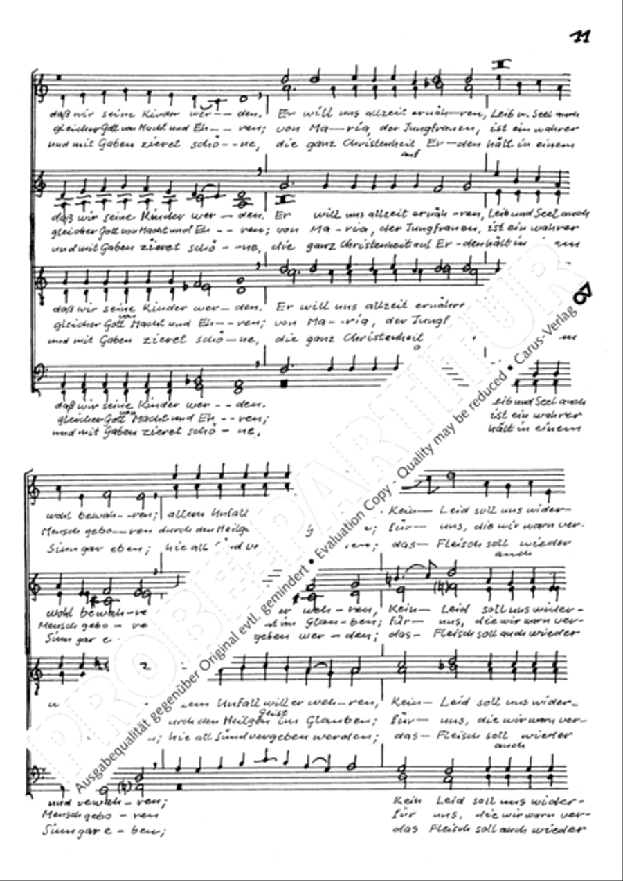 Chorsatze I zu Bachs Clavierubung Collection / Songbook scores gallery preview page 12