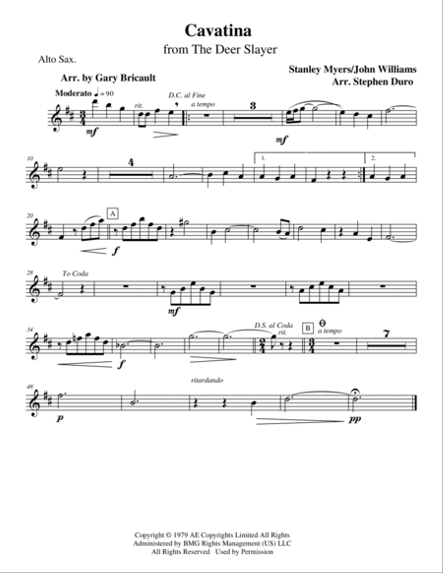 Cavatina Cavatina Saxophone Quartet scores gallery preview page 4