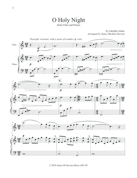 O Holy Night - Flute & Piano image number null