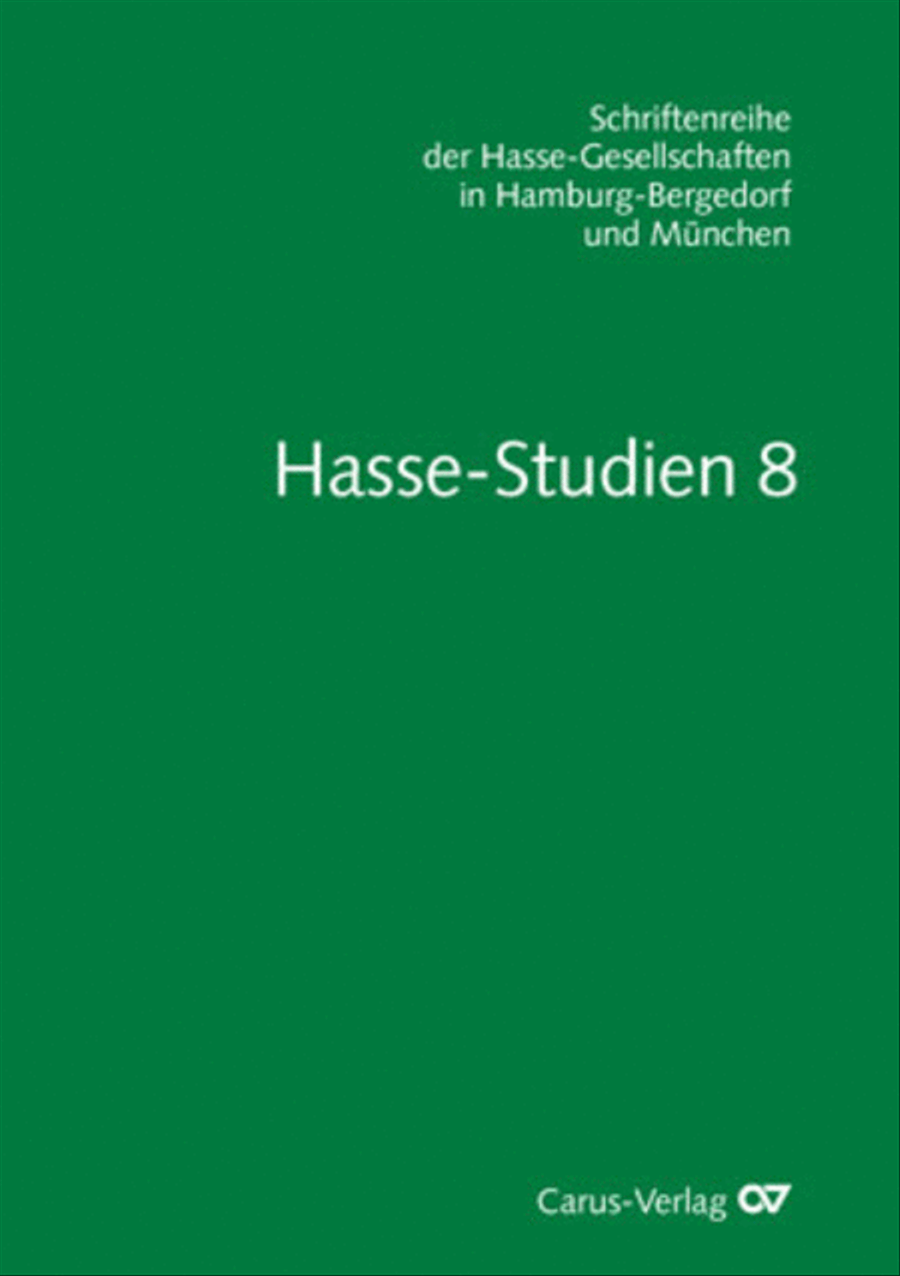 Hasse-Studien 8 Collection / Songbook scores gallery preview page 1