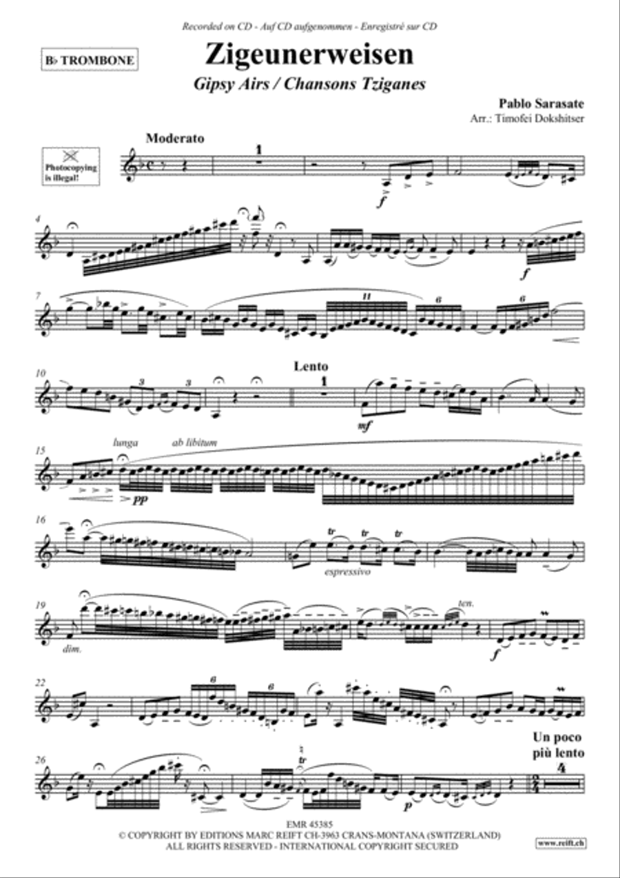 Zigeunerweisen Zigeunerweisen Piano Accompaniment scores gallery preview page 5