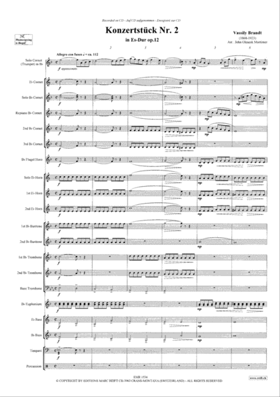 Konzertstuck No. 2 Brass Band scores gallery preview page 4