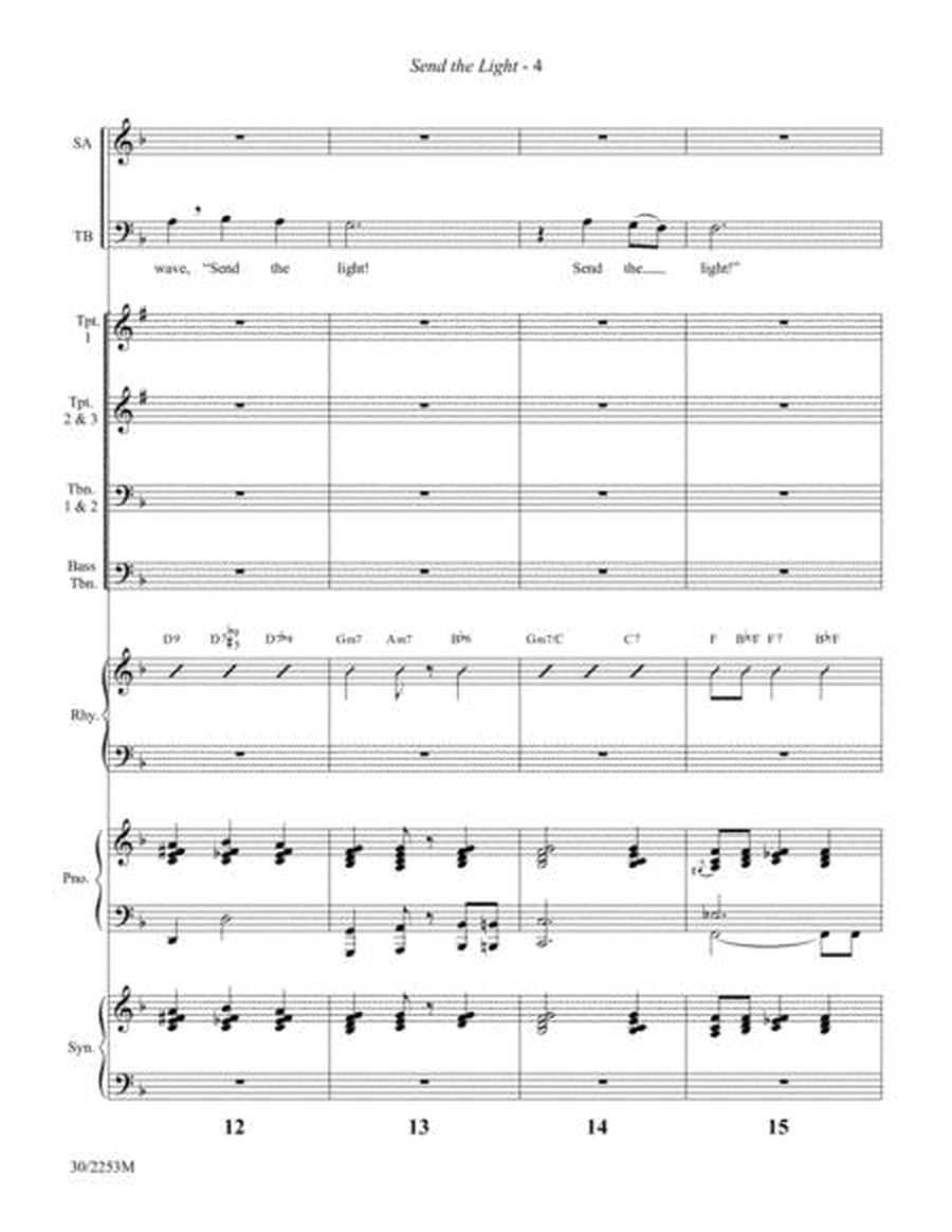 Send the Light - Brass and Rhythm Score and Parts image number null