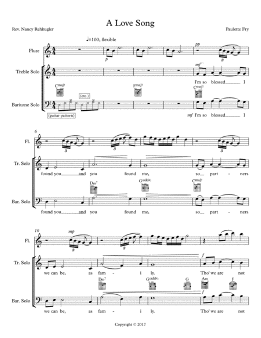 Wedding Canticle Wedding Canticle Vocal Duet scores gallery preview page 1
