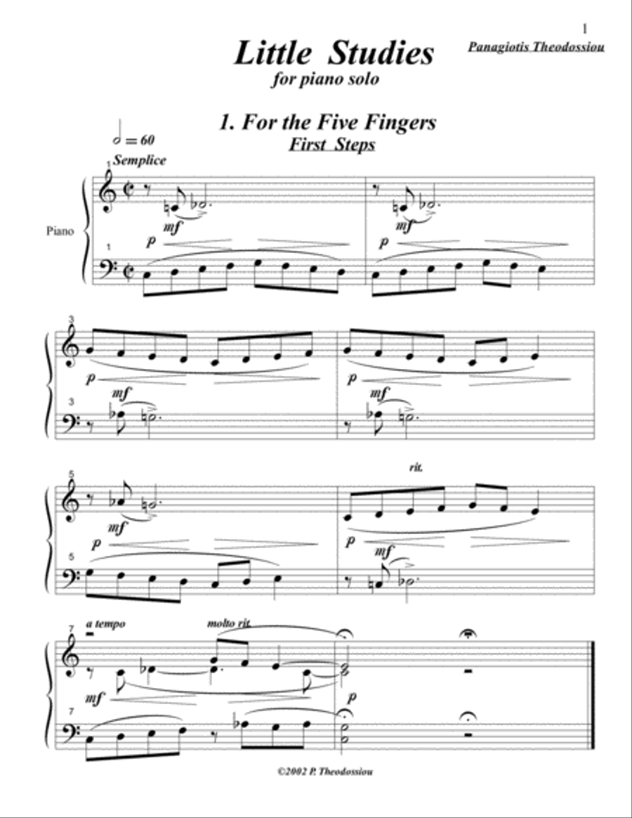 Little Studies Volume 1 Piano Method scores gallery preview page 3