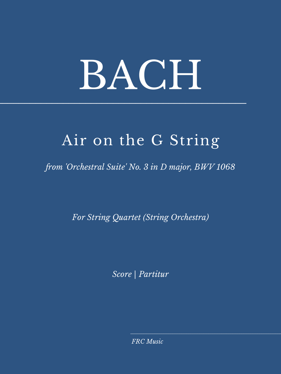 Air on the G String (for String Quartet or String Orchestra) String Quartet scores gallery preview page 1