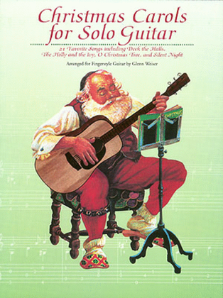 Book cover for Christmas Carols for Solo Guitar