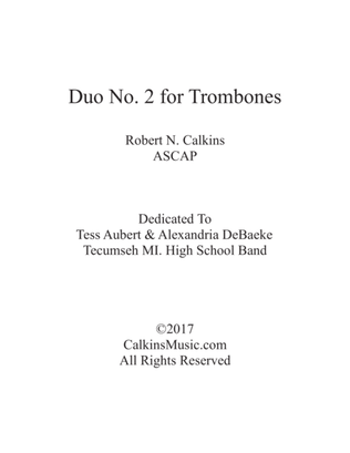 Duo No. 2 for Trombones