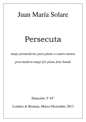 Book cover for Persecuta [piano 4 hands]