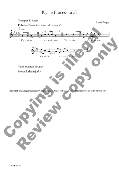 Kyrie Processional (Choral Score)