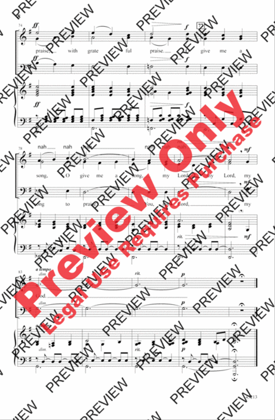 Give Me a Song Give Me a Song 3-Part scores gallery preview page 8
