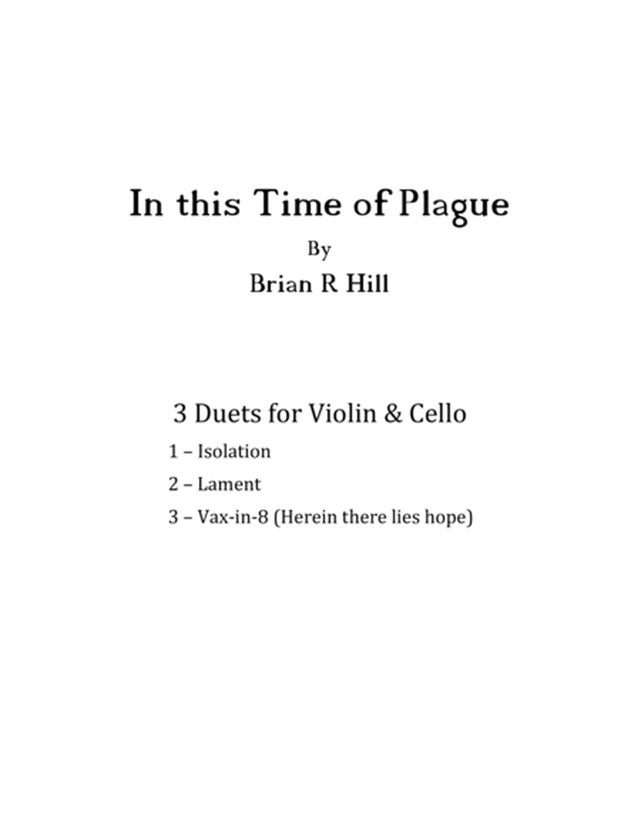In This Time of Plague - 3 Duets for Violin and Cello image number null
