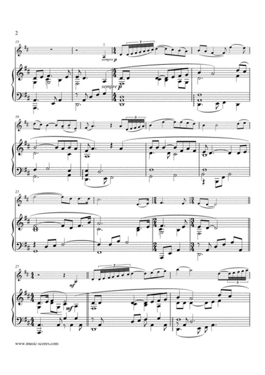 Shenandoah - Violin and Piano image number null