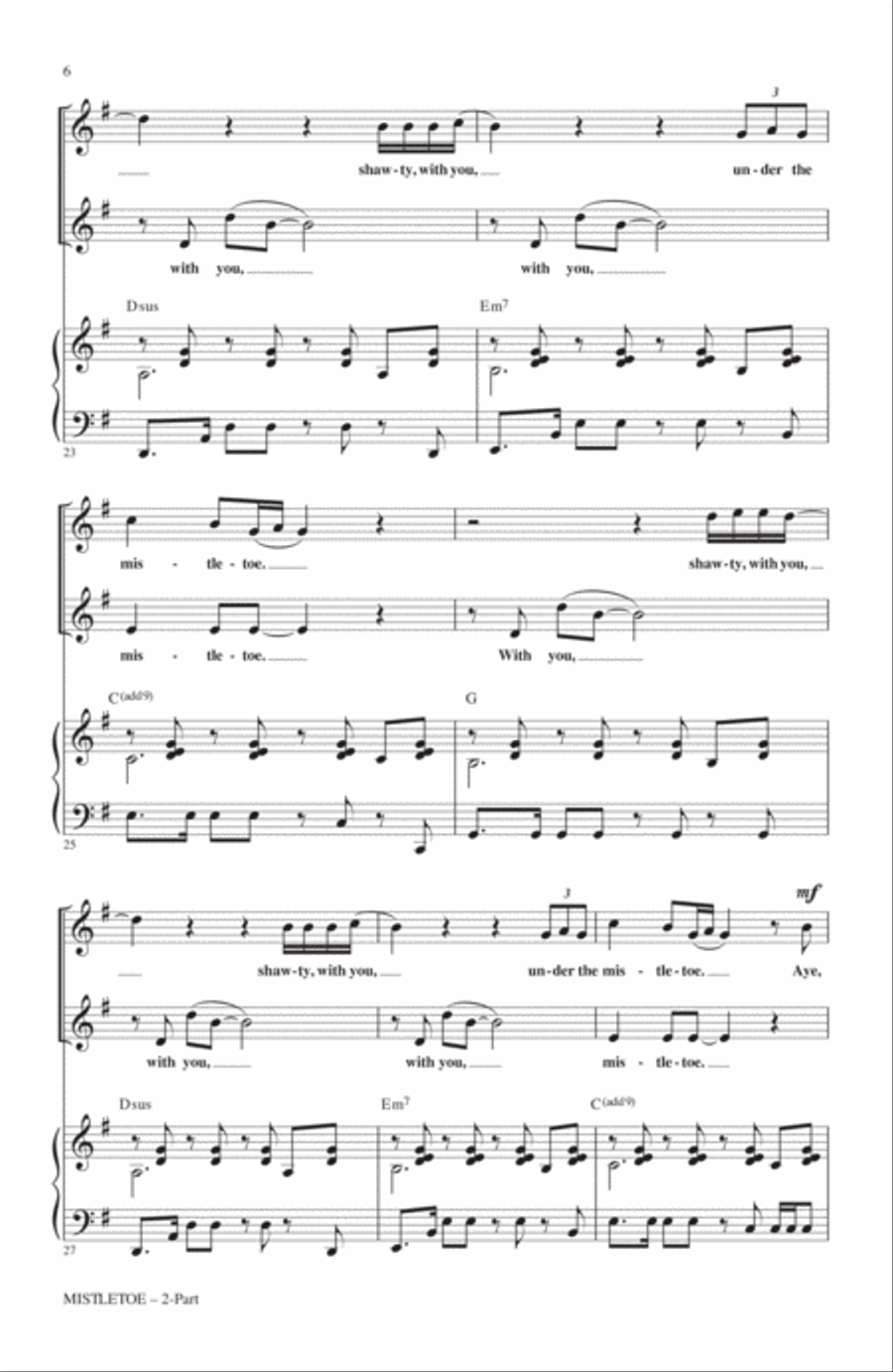 Mistletoe 2-Part scores gallery preview page 5