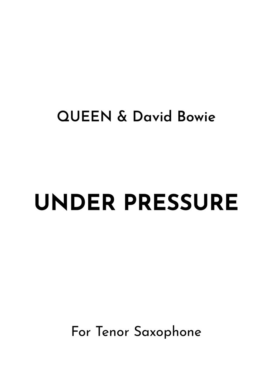 Under Pressure