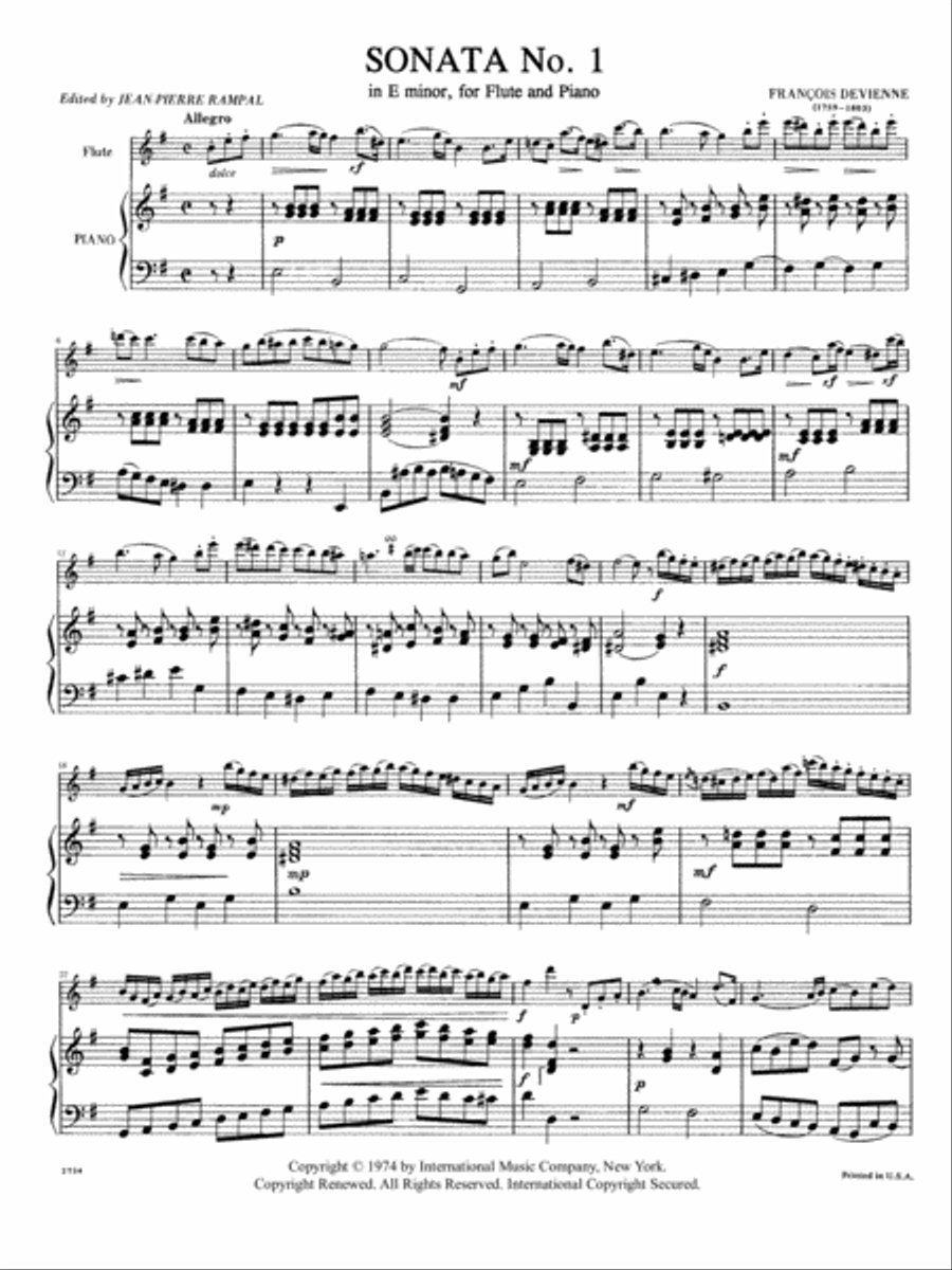 Sonata In E Minor, Opus 58, No. 1 Flute Solo scores gallery preview page 2