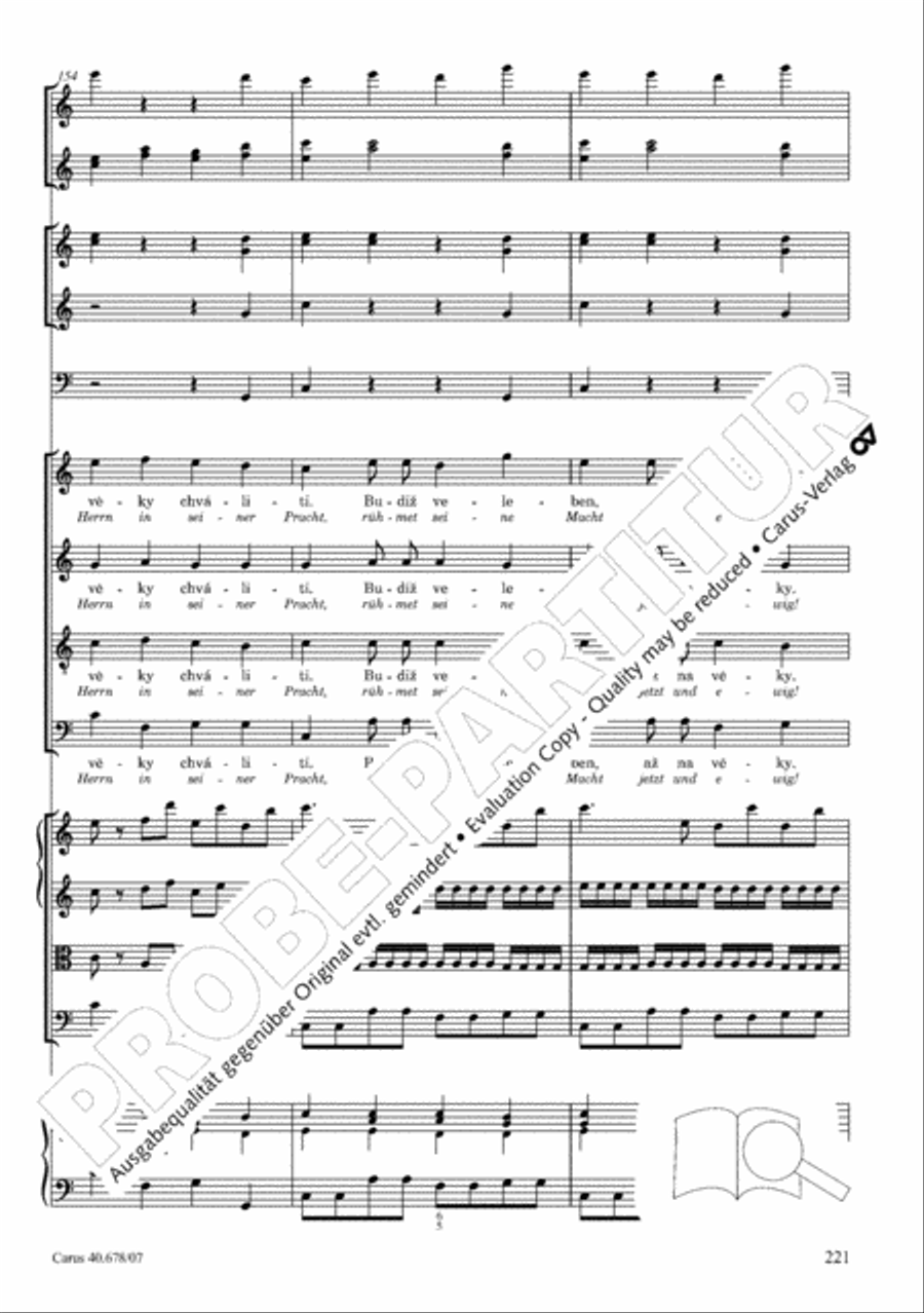 Missa pastoralis bohemica 4-Part scores gallery preview page 234
