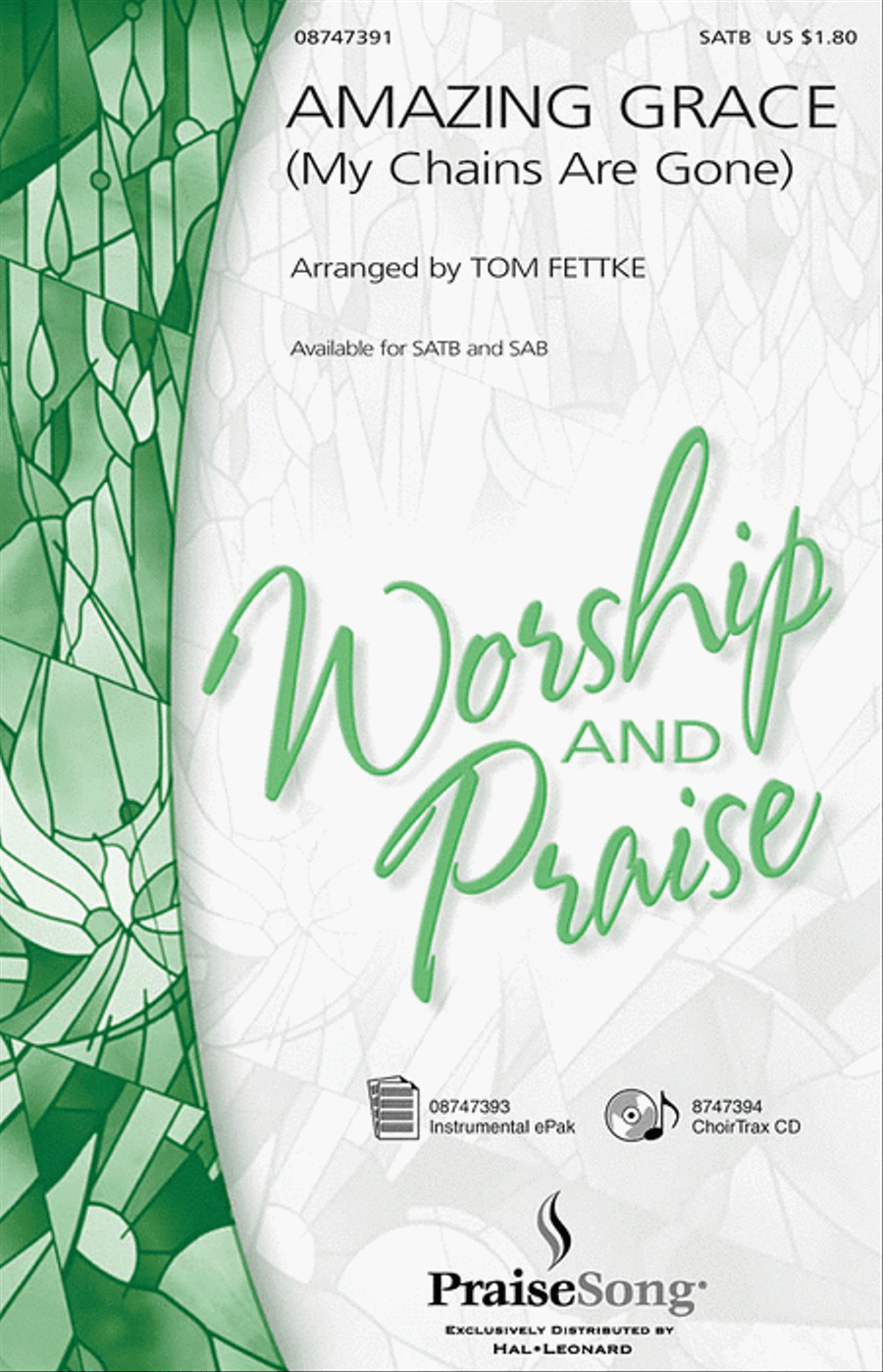 Amazing Grace (My Chains Are Gone) 3-Part scores gallery preview page 1