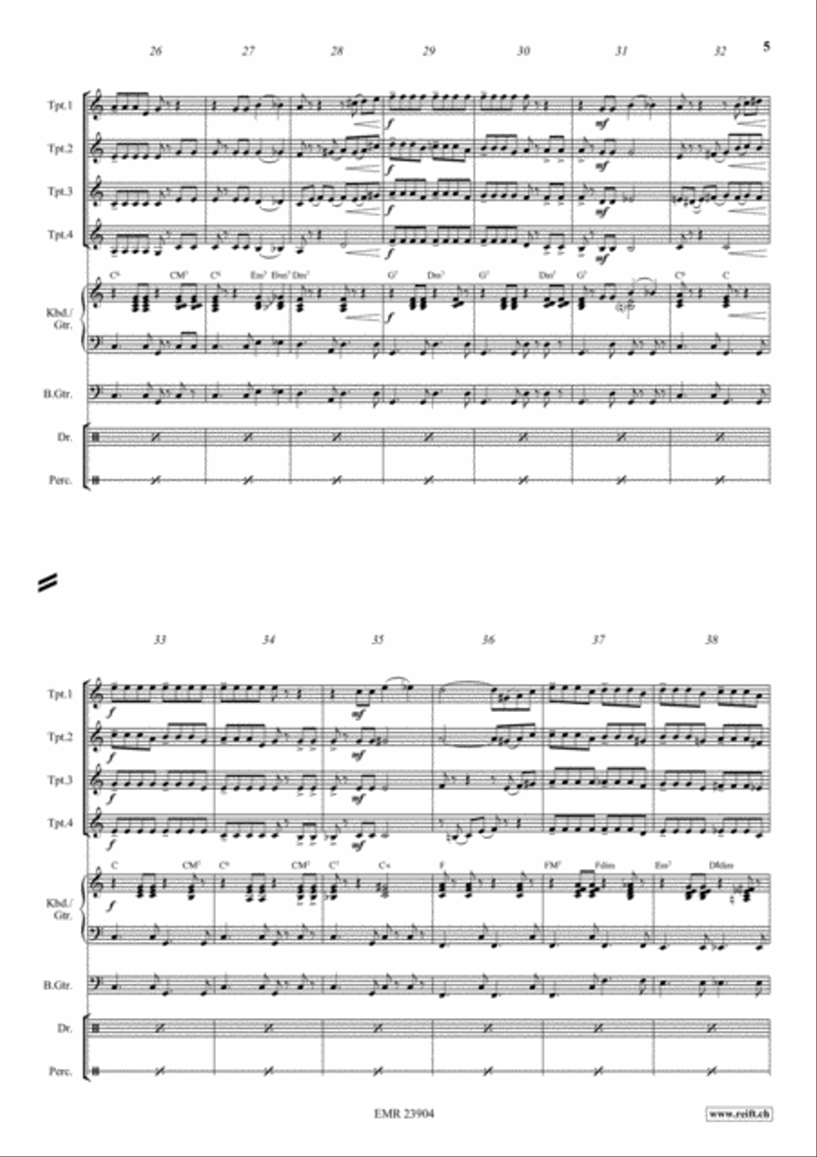 Cha Cha - Cuba Libre Trumpet scores gallery preview page 5