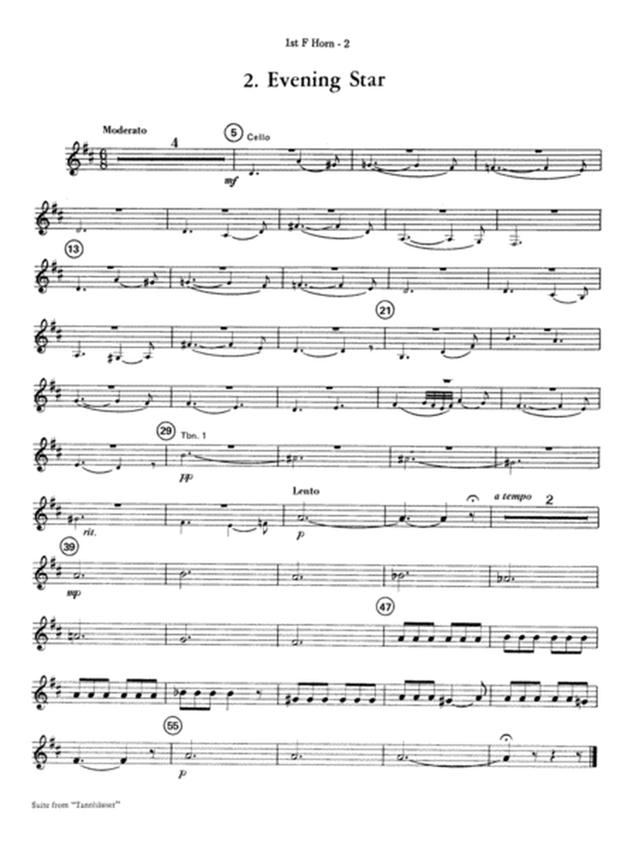 Suite from Tannhäuser: 1st F Horn
