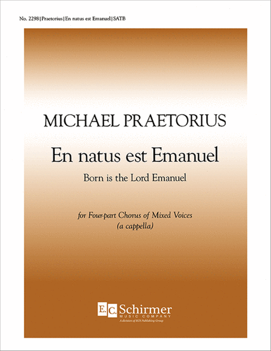 En natus est Emanuel (Born Is the Lord Emanuel) 4-Part scores gallery preview page 1