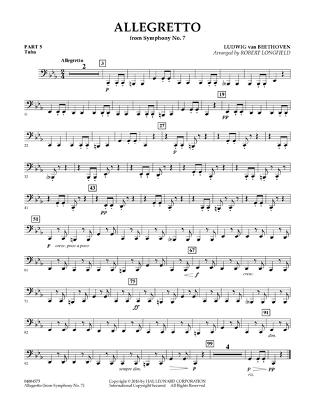 Allegretto (from Symphony No. 7) - Pt.5 - Tuba
