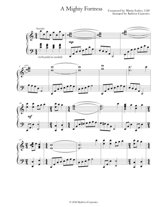 A Mighty Fortress (Advanced Piano)
